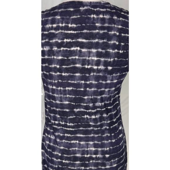 Athleta Small Gray Black Stripe Tie Dye Sleeveless Top Modal Polyester - Picture 6 of 7